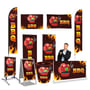 BBQ - Pre Printed Product Line Up - Dark Brown