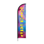 Candy & Cotton Candy Print Feather Flag for Retail Stores