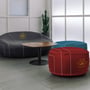 Design-Air™ Custom Inflatable Ottoman – Blow Up Footstool with Printed Slipcover 