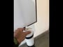 Metal Hand Sanitizer Poster Stand with 1 Liter Bottle Receptacle