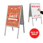 A-Frame Sidewalk Poster Stand + Dry Erase Board - Personalized