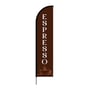 Coffee, Espresso & Tea Print Flag - Feather Banner