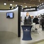 Oval Custom Counter Displays - Trade Show Podium