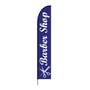 Beauty Spa Salon & Barber Shop Flag - Feather Banner