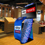 Fabsta™ Plus - Tension Fabric Kiosk Display with Monitor Mount