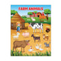 ABA Tex Farm Animal Chart Wall Poster