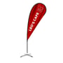 Flex Blade® (12.5') - Custom Printed Teardrop Flag