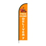 Free Delivery & Take Away Print Feather Flag for Restaurants