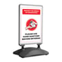Safety Floor Sidewalk Sign Stands for Covid-19 Awareness