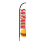 Burgers, Fries & Sandwiches Flag- Feather Banner