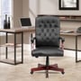 Office Chair, Martha Washington Leather Executive Swivel