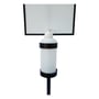 Metal Hand Sanitizer Poster Stand with 1 Liter Bottle Receptacle
