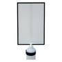 Metal Hand Sanitizer Poster Stand with 1 Liter Bottle Receptacle