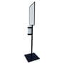 Metal Hand Sanitizer Poster Stand with 1 Liter Bottle Receptacle