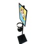 Metal Hand Sanitizer Poster Stand with 1 Liter Bottle Receptacle