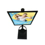 Metal Hand Sanitizer Poster Stand with 1 Liter Bottle Receptacle