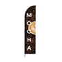 Coffee, Espresso & Tea Print Flag - Feather Banner