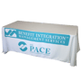 Custom Table Throws with Logo — 4ft, 6ft, 8ft & Square Sizes