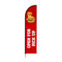 Free Delivery & Take Away Print Feather Flag for Restaurants
