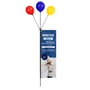 Lunar Flag™ - Rectangle Banner Flag with Balloons