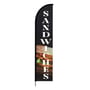 Burgers, Fries & Sandwiches Flag- Feather Banner