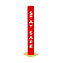 Bollard Skinz™ COVID-19 Awareness Bollard Cover