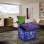 Storage Ottoman Bench with Custom Print