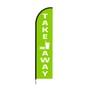 Free Delivery & Take Away Print Feather Flag for Restaurants