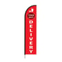 Free Delivery & Take Away Print Feather Flag for Restaurants