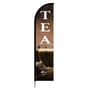 Coffee, Espresso & Tea Print Flag - Feather Banner