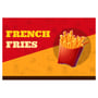 French Fries - Pre Printed Product Line Up - Yellow & Red