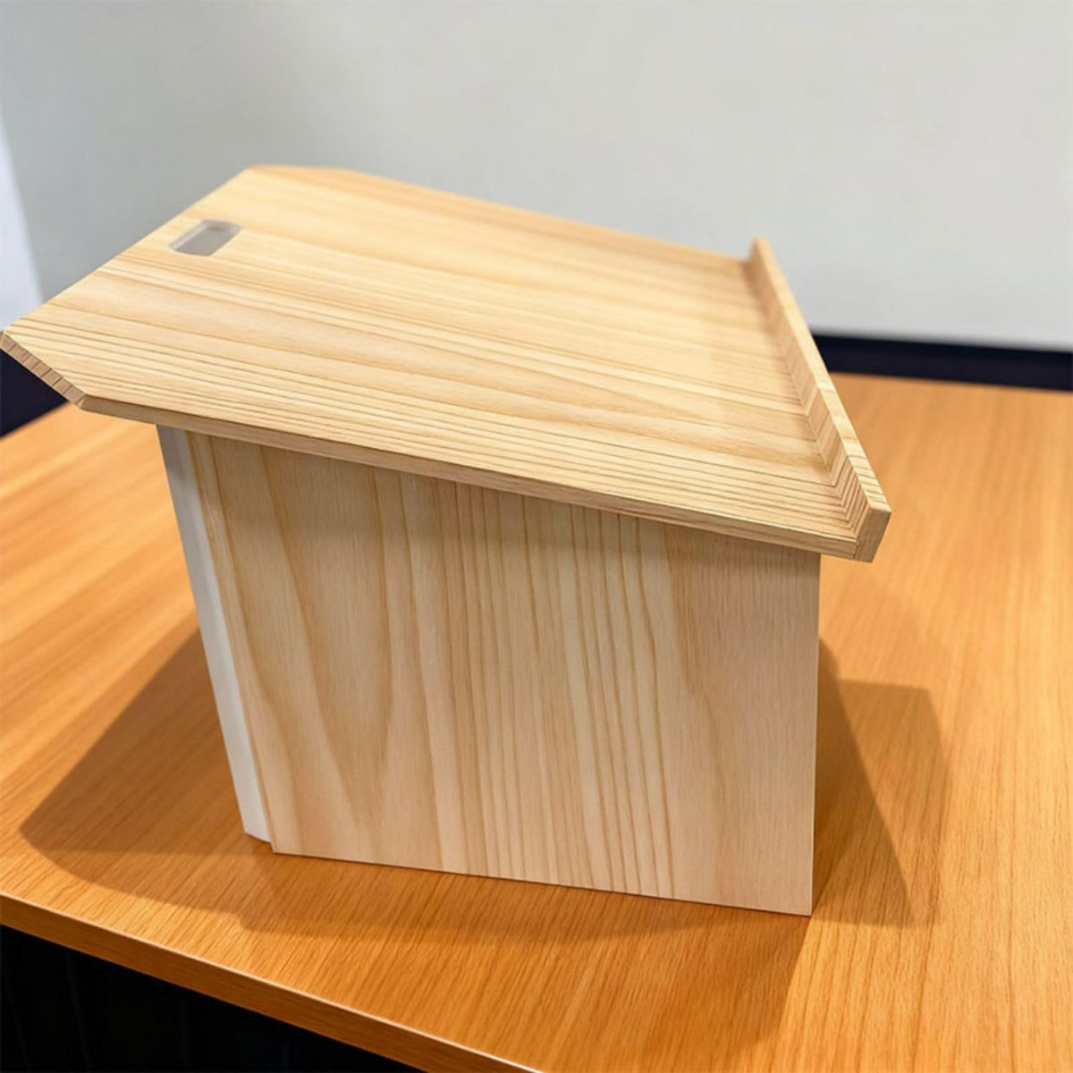 Foldable Wooden Lectern, Portable Podium Stand
