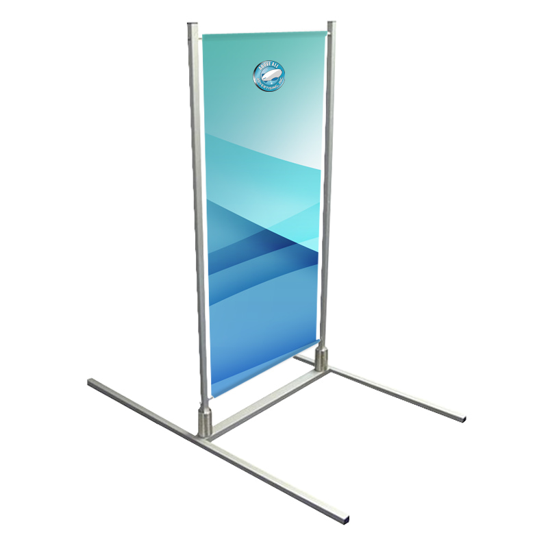 Outdoor Banner Stands - Spring Frame Flexible Sidewalk Signs.