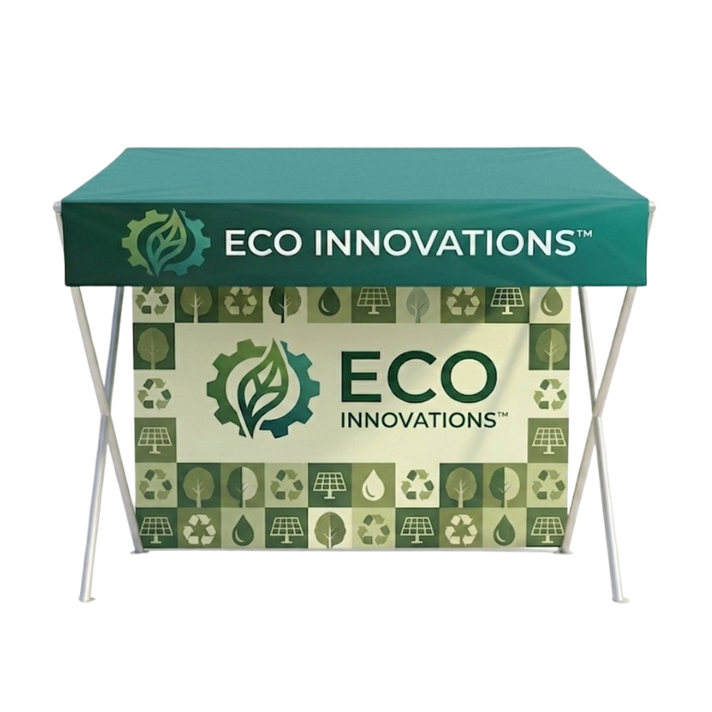 Z Canopy Tent - Eco Innovation Print Outdoor Portable Canopy Tent Front 
View