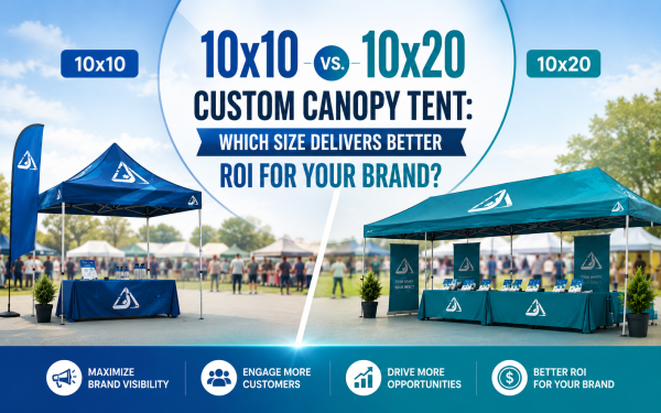 10x10 vs. 10x20 Custom Canopy Tent: Which Size Delivers Better ROI for Your Brand
