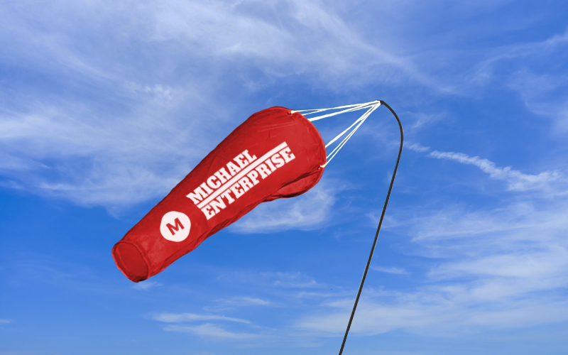 advertising windsock flag