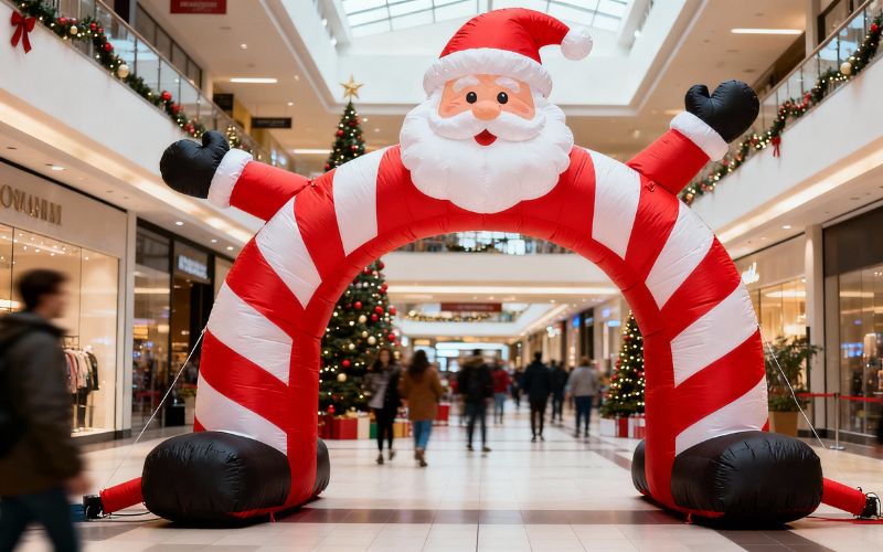 Giant Inflatable Archway Real World application inside of mall
