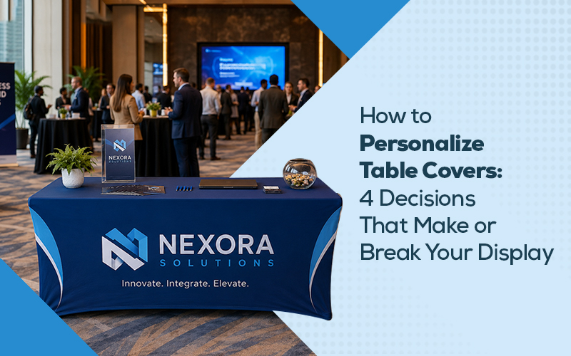 How to Personalize Table Covers: 4 Decisions That Make or Break Your Display